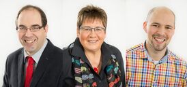 Der neue Fraktionsvorsitzende Werner Umbach (links) mit seinen beiden Stellvertretern Elke Bublitz und Dirk Nolte